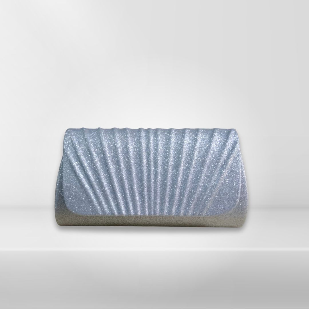 Clutch- Aurora- plateado escarchado