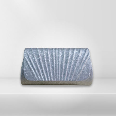 Clutch- Aurora- plateado escarchado