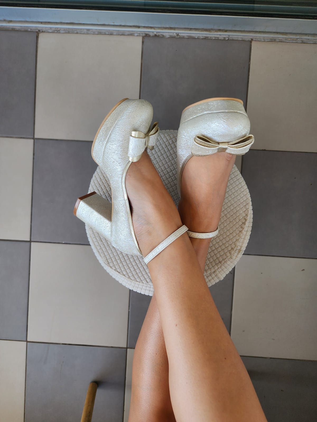 Zapato Novia- Cloe Ivory- taco 7cm