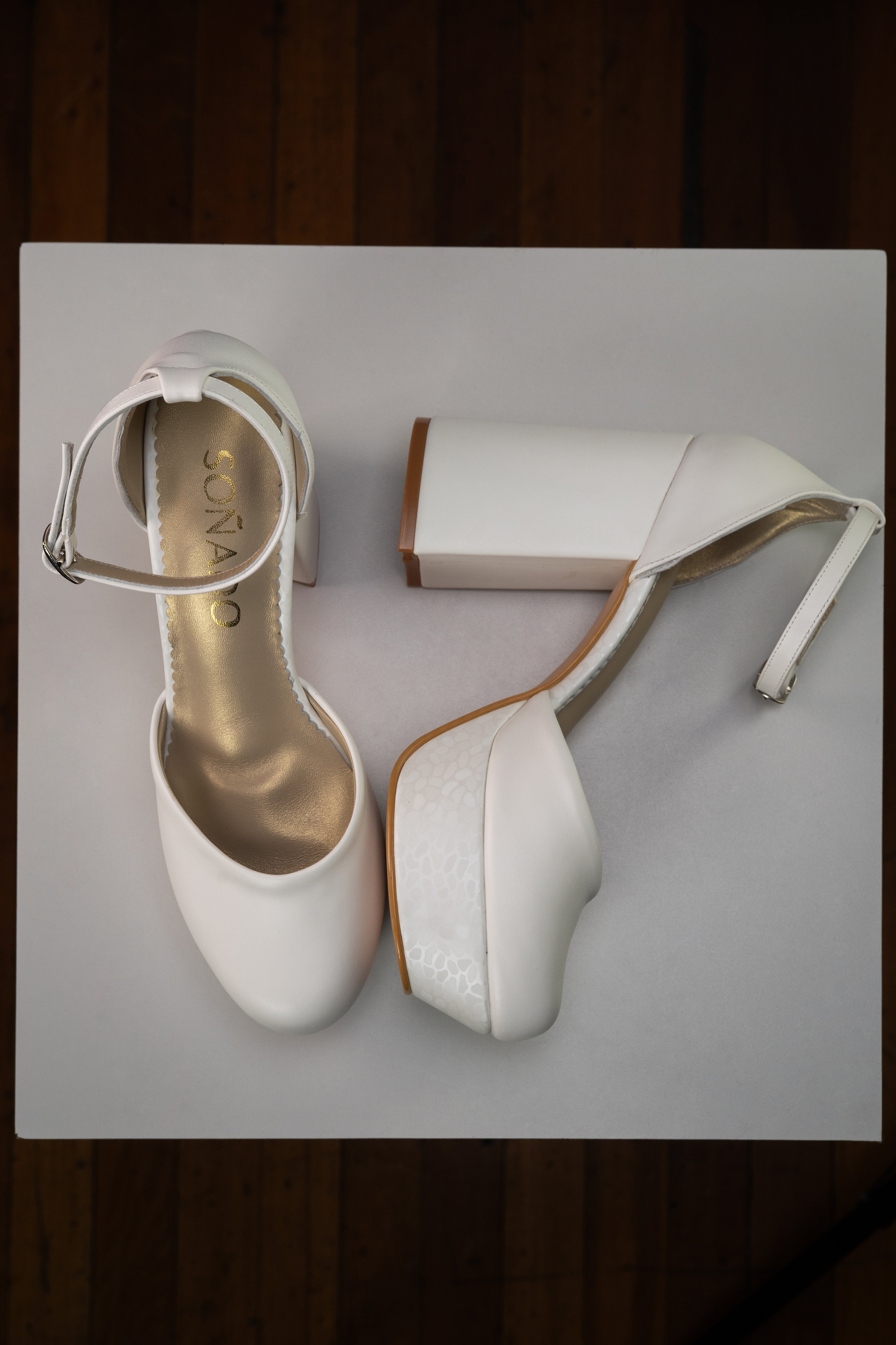 Barbara marfil- Taco 10cm- Zapato Novia
