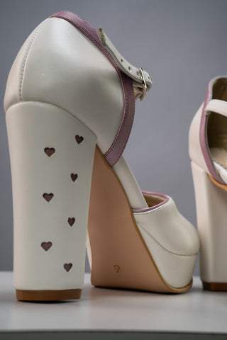 Julieta detalles lila- Taco 10cm-Novias