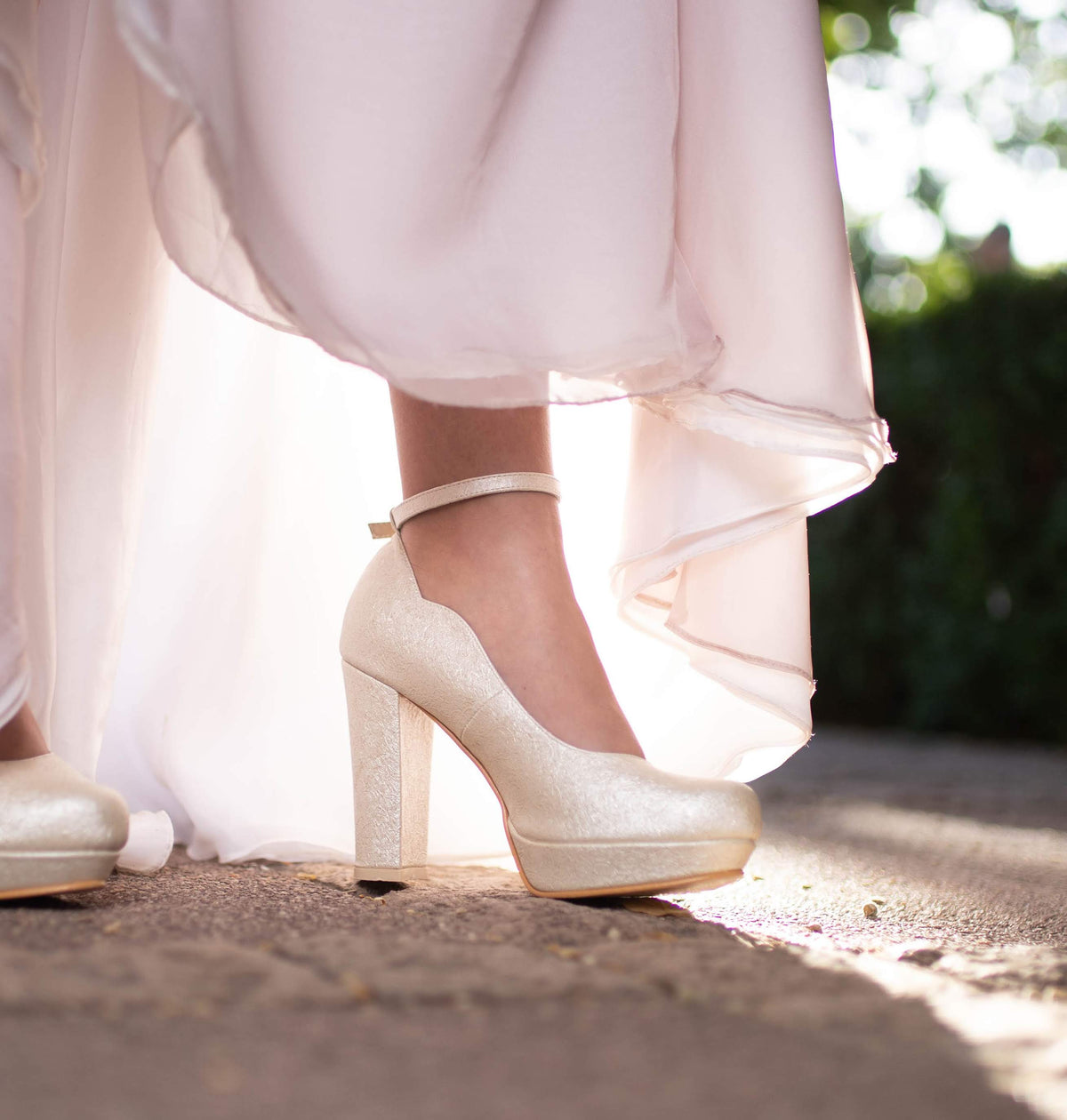 Zapato de Novia Diana Ivory taco 10 cm – Zapato Soñado